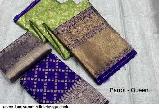 ARZOO KANJIVARAM SILK LEHENGA CHOLI Wholesale catalog