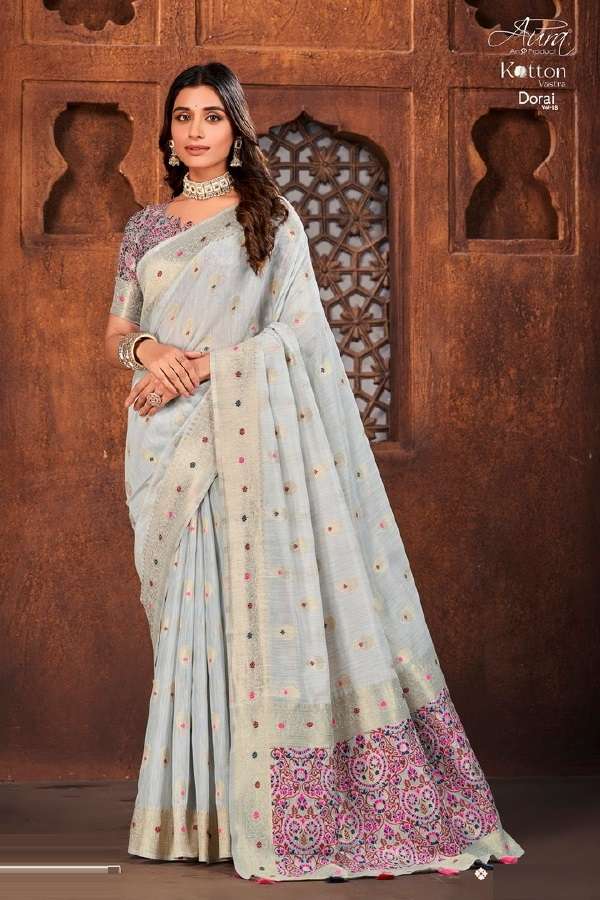 Aura Dorai Vol 18 Exclusive Cotton Saree Wholesale catalog