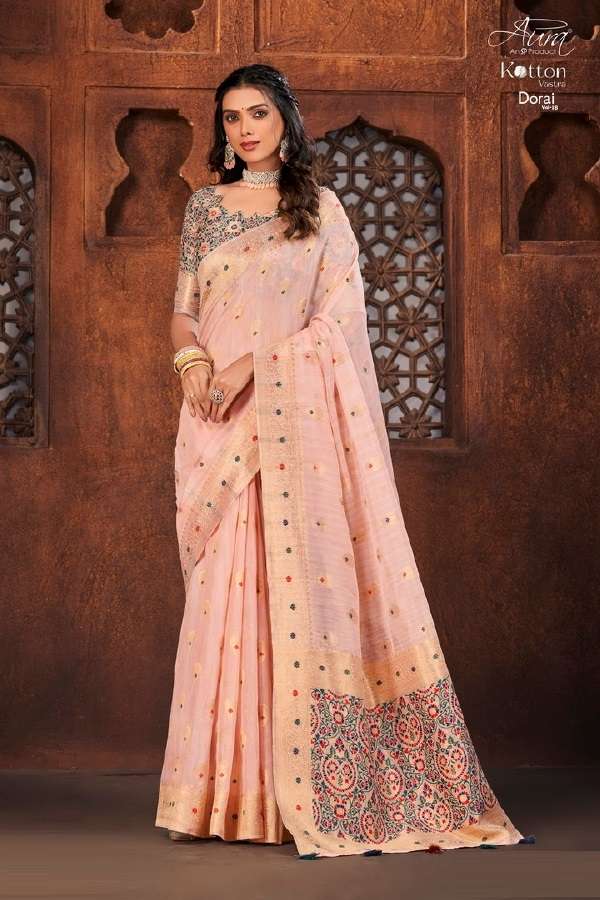 Aura Dorai Vol 18 Exclusive Cotton Saree Wholesale catalog
