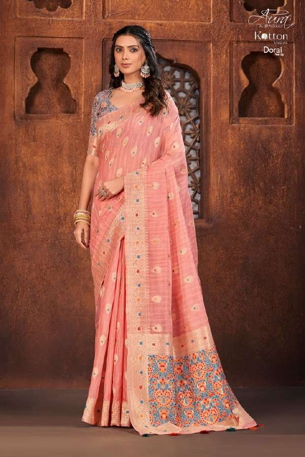 Aura Dorai Vol 18 Exclusive Cotton Saree Wholesale catalog