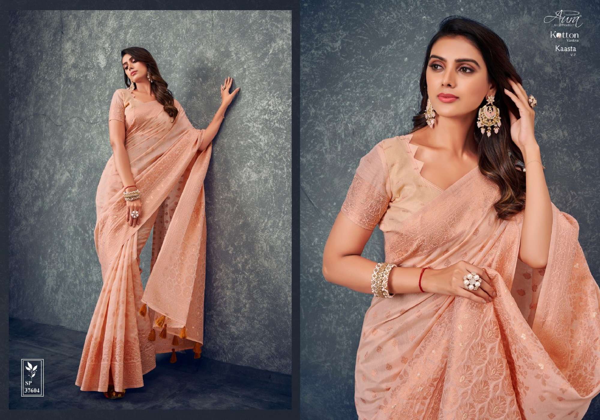 Aura Kaasta Vol 7 Printed Cotton Fancy Saree Wholesale catalog
