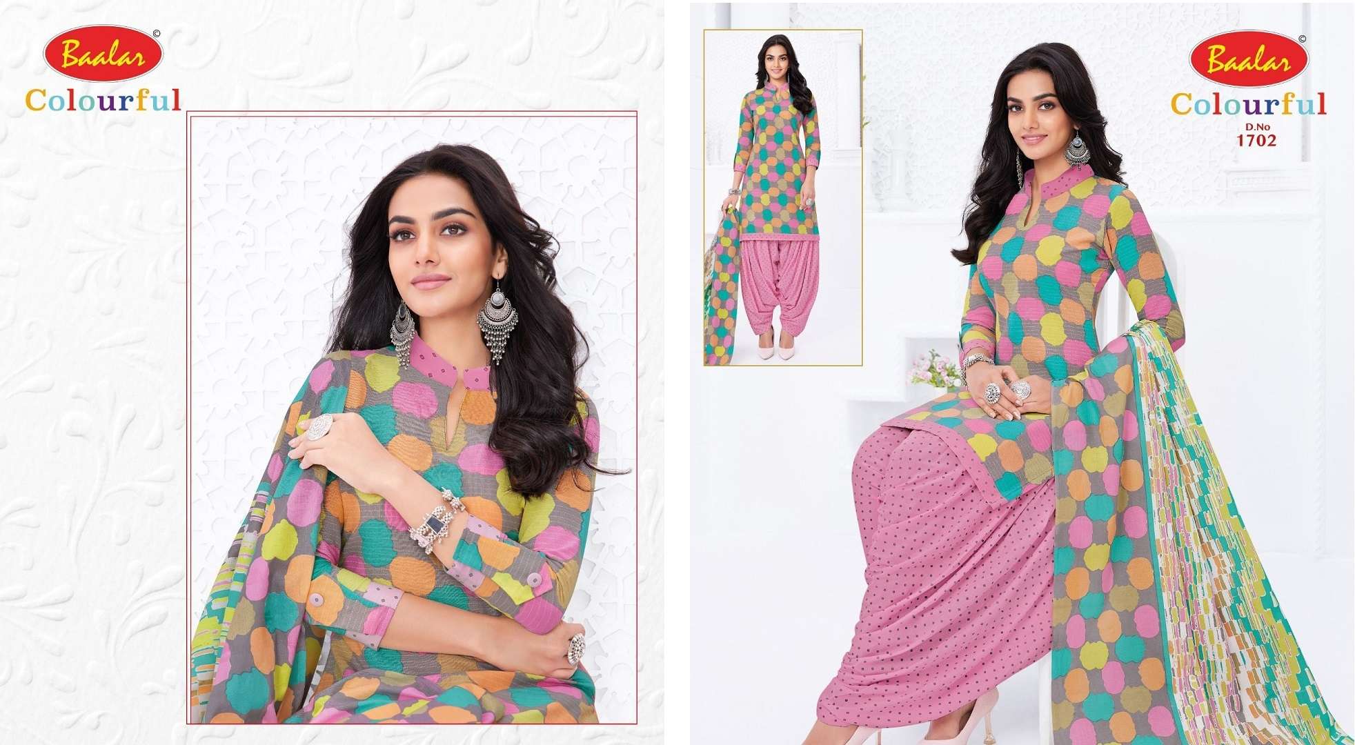  Baalar Colorful Vol-17 – Dress Material Wholesale catalog