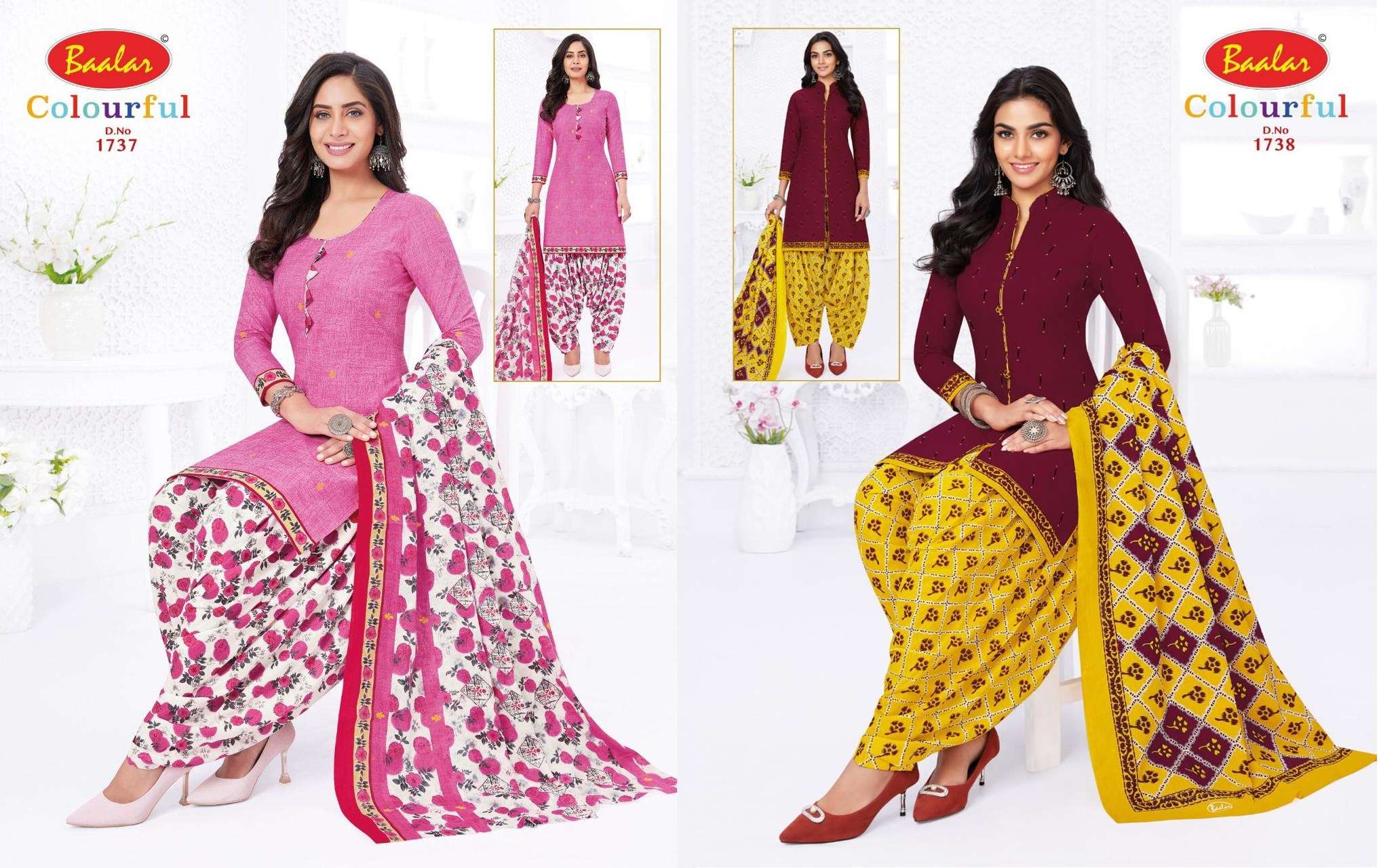  Baalar Colorful Vol-17 – Dress Material Wholesale catalog