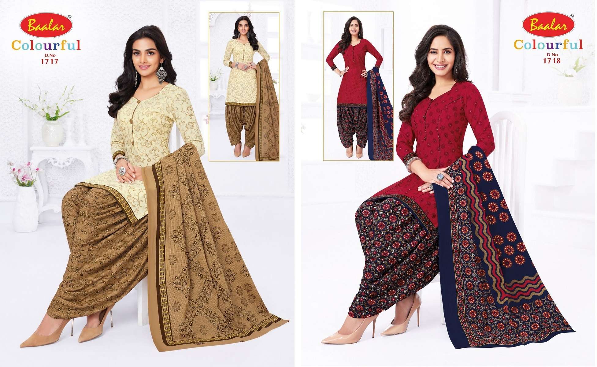  Baalar Colorful Vol-17 – Dress Material Wholesale catalog