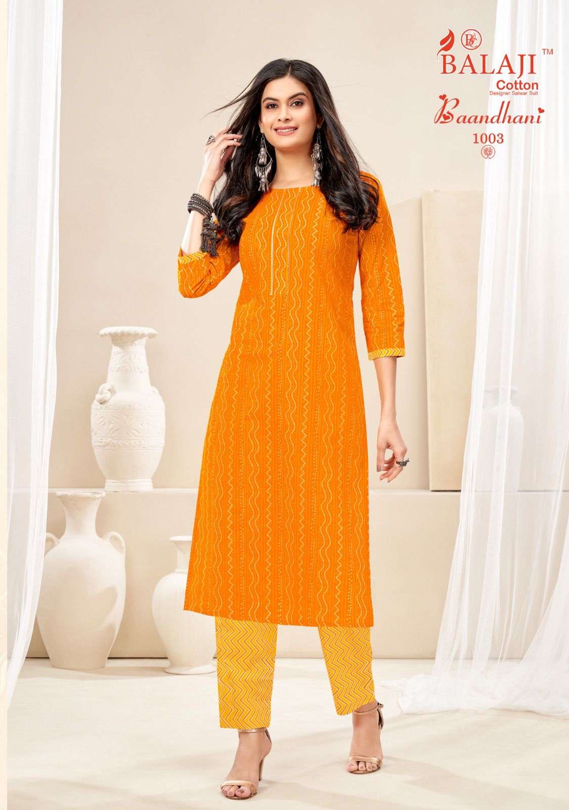 BALAJI BAANDHANI VOL-1 – KURTI WITH PANT Wholesale catalog