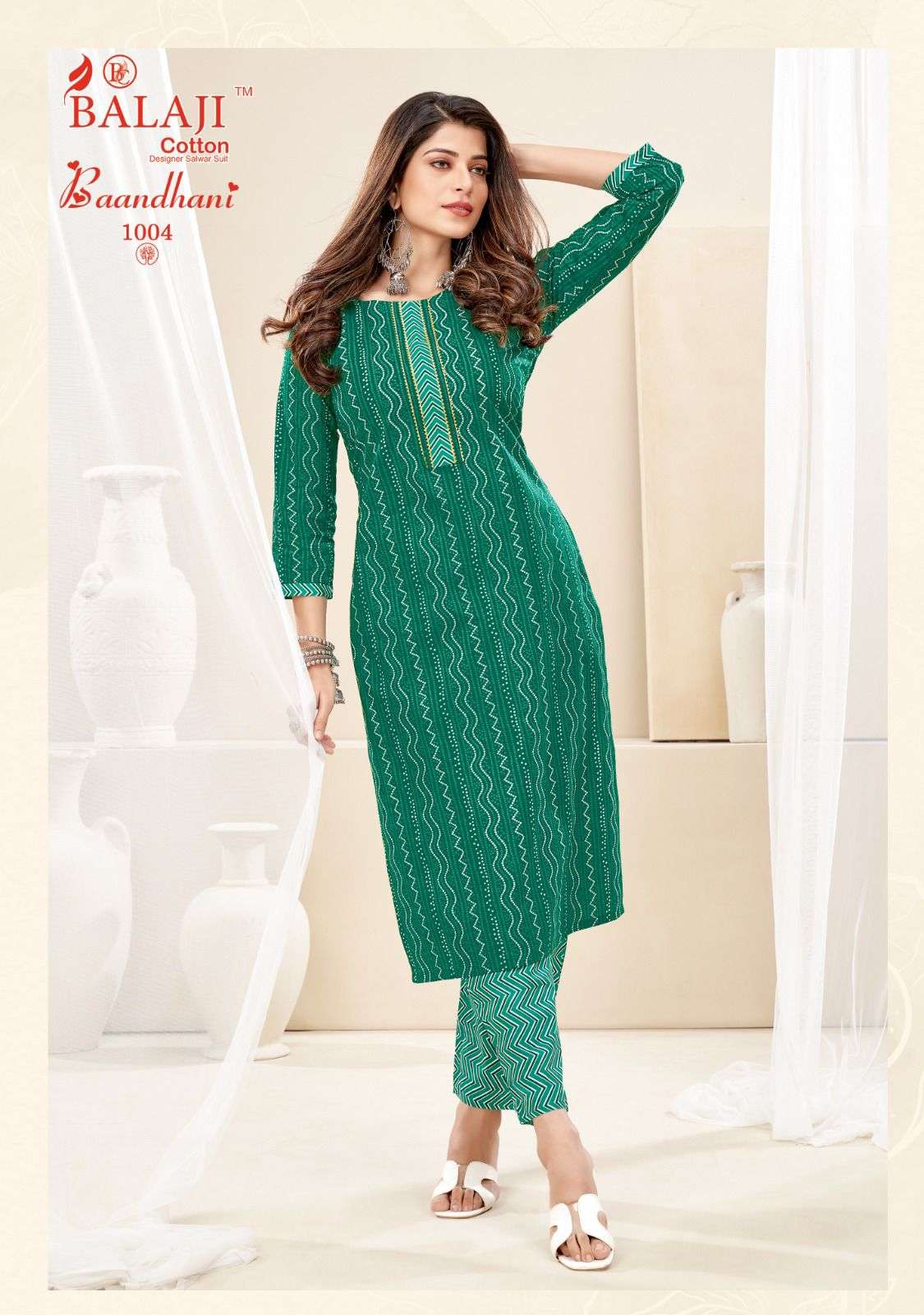 BALAJI BAANDHANI VOL-1 – KURTI WITH PANT Wholesale catalog