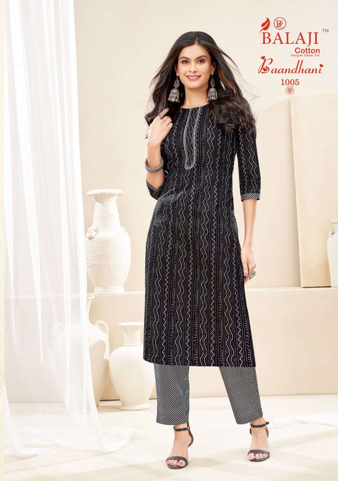 BALAJI BAANDHANI VOL-1 – KURTI WITH PANT Wholesale catalog