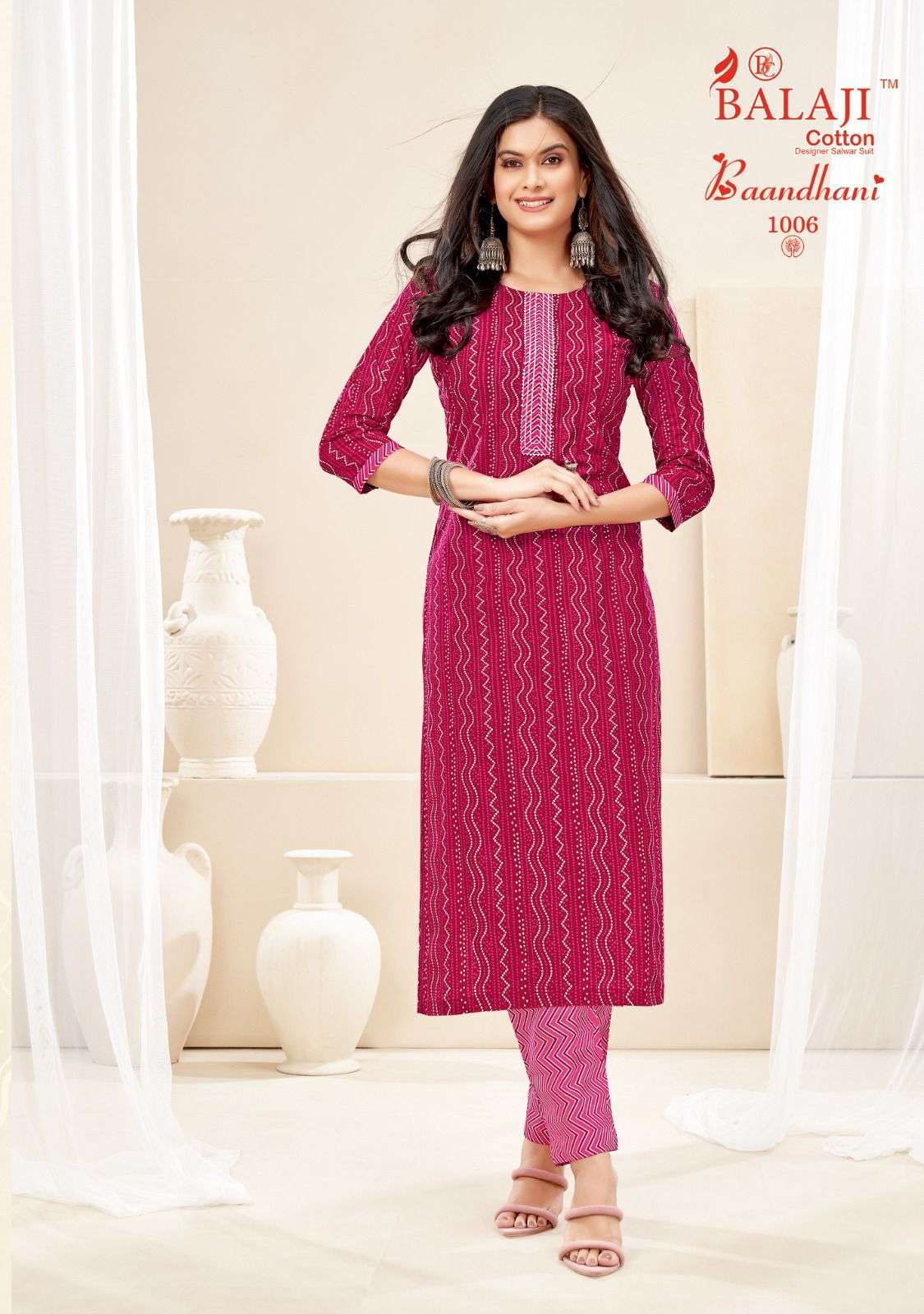 BALAJI BAANDHANI VOL-1 – KURTI WITH PANT Wholesale catalog