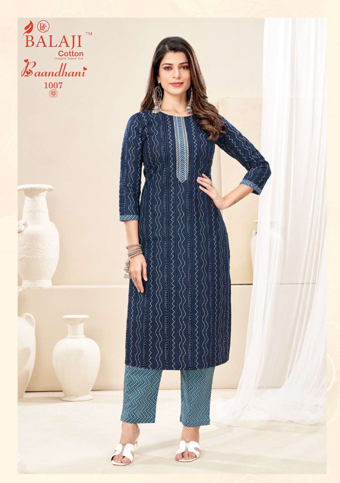 BALAJI BAANDHANI VOL-1 – KURTI WITH PANT Wholesale catalog