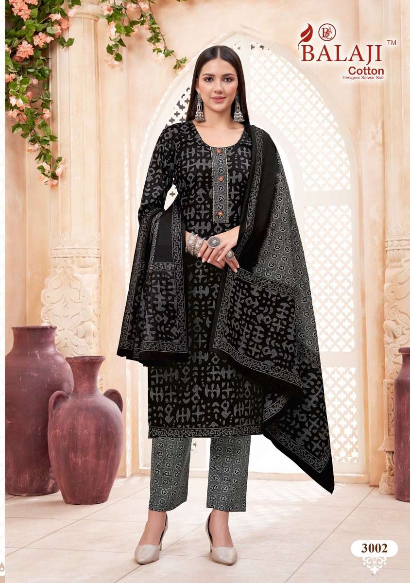 Balaji Battik Art Work Vol-3 – Kurti Pant Dupatta Wholesale catalog