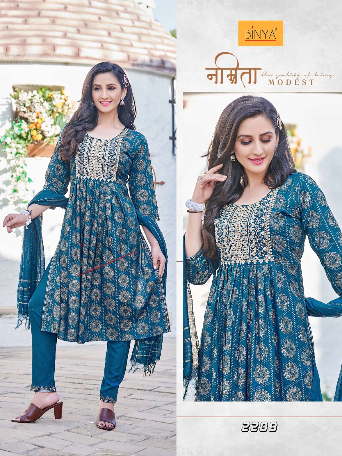 Binya Nayra cut Kurti vol-14 Wholesale catalog