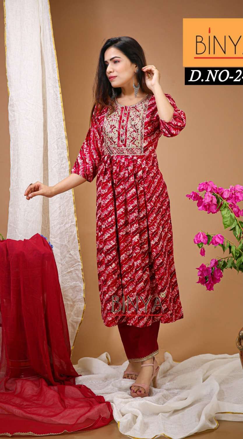 Binya Nayra cut Kurti vol-4 Wholesale catalog