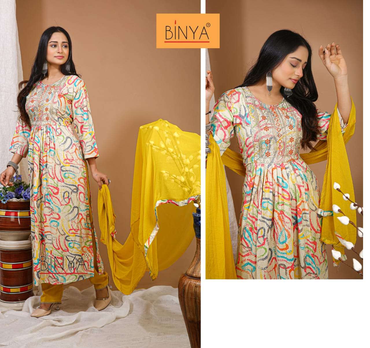 Binya Nayra cut Kurti vol-8 Wholesale catalog