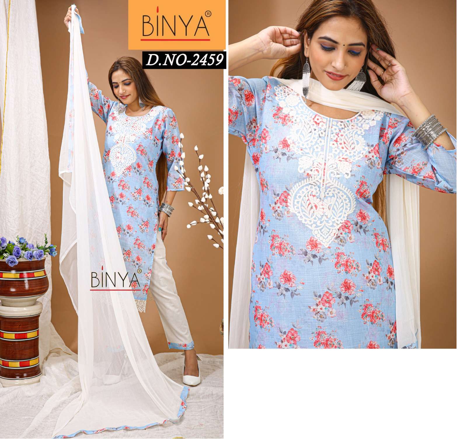 Binya Nayra cut rayon Kurti vol-5 Wholesale catalog