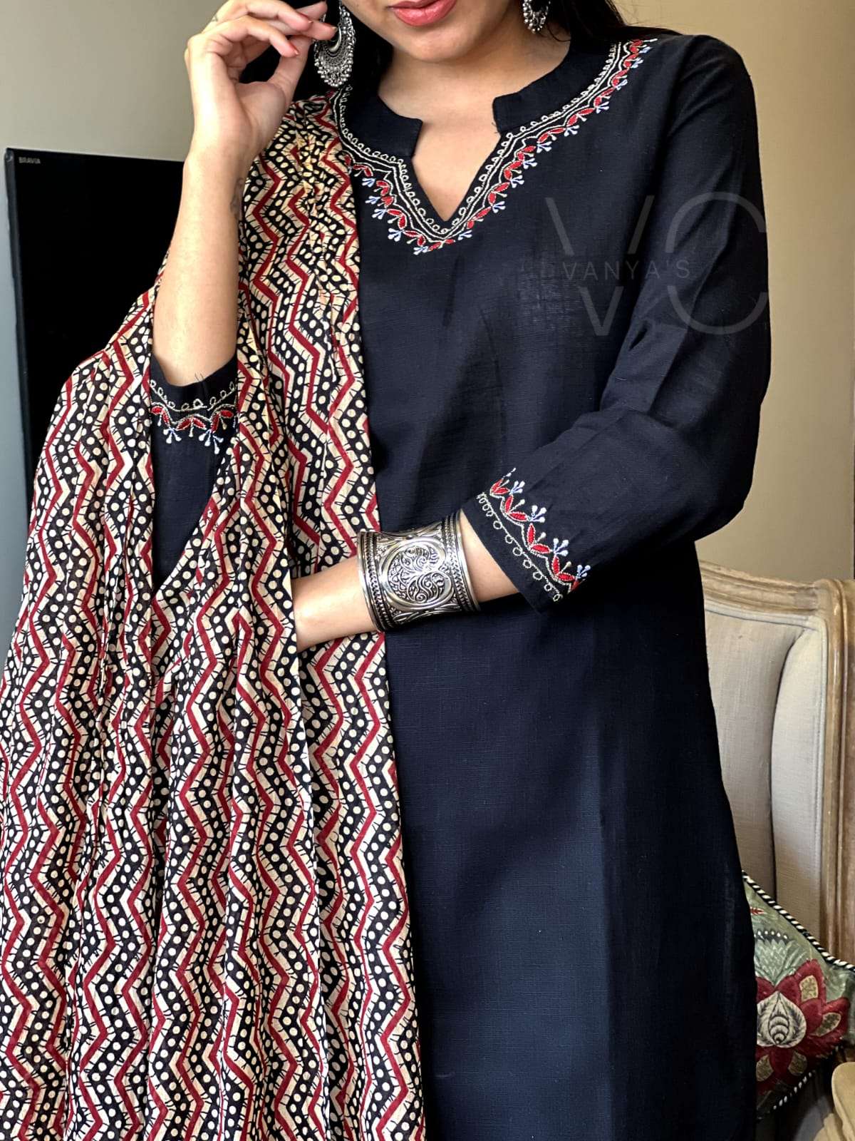 Black Kurti Pant with dupatta jaypuri Collection Wholesale catalog