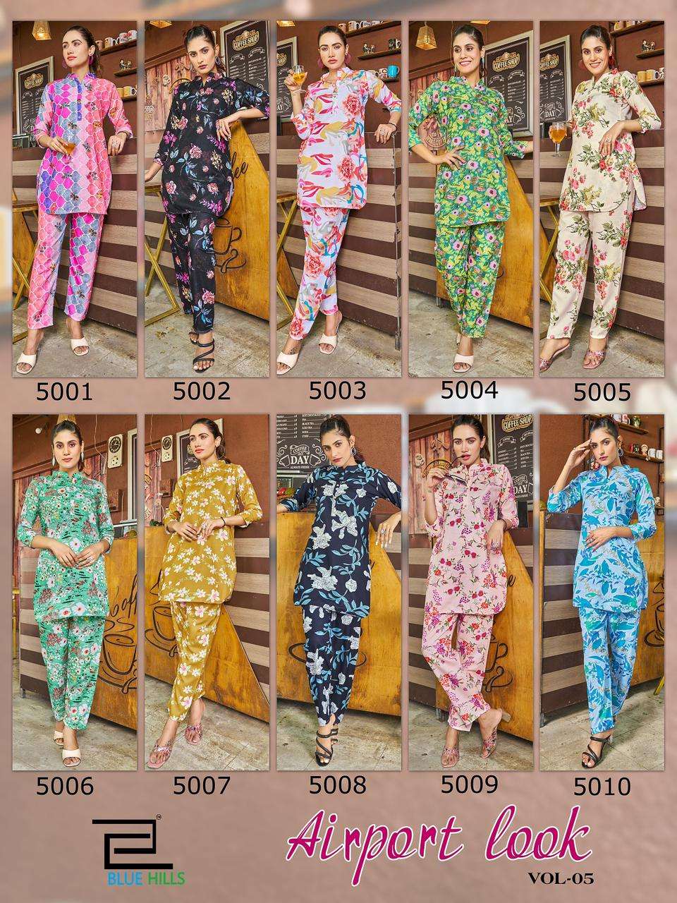 BLUE HILLS CO-ORD SET Kurti Wholesale catalog