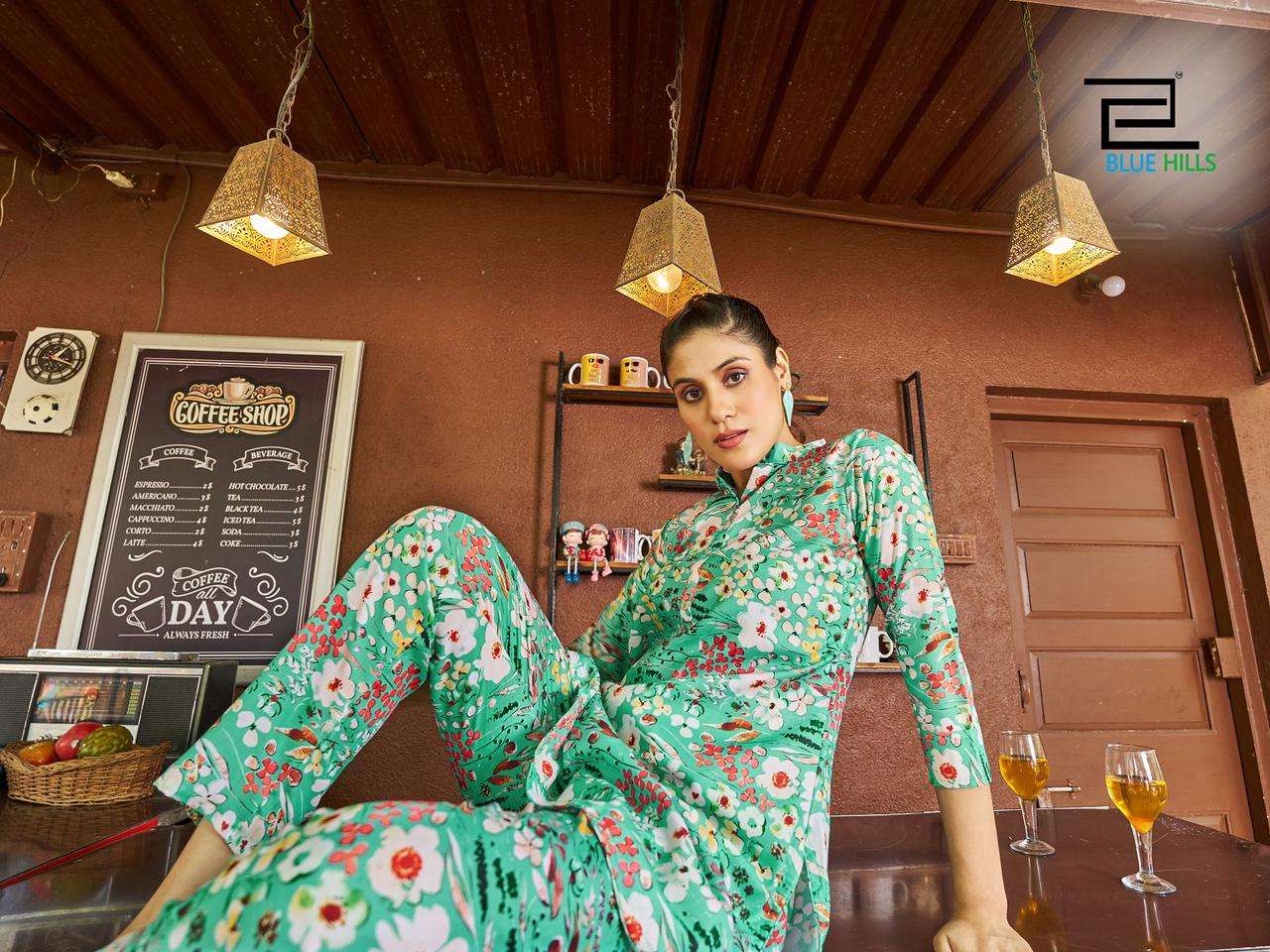 BLUE HILLS CO-ORD SET Kurti Wholesale catalog