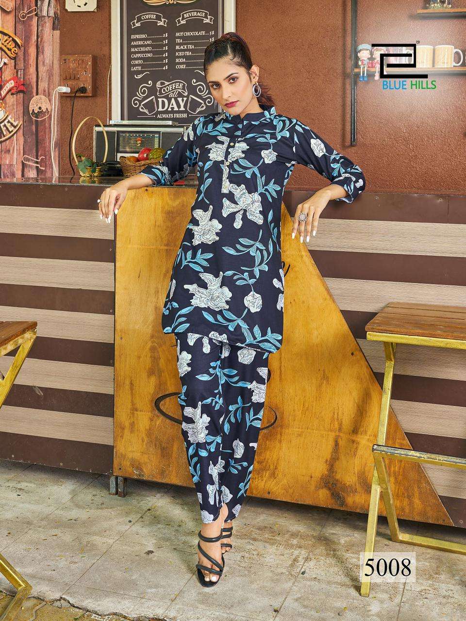 BLUE HILLS CO-ORD SET Kurti Wholesale catalog