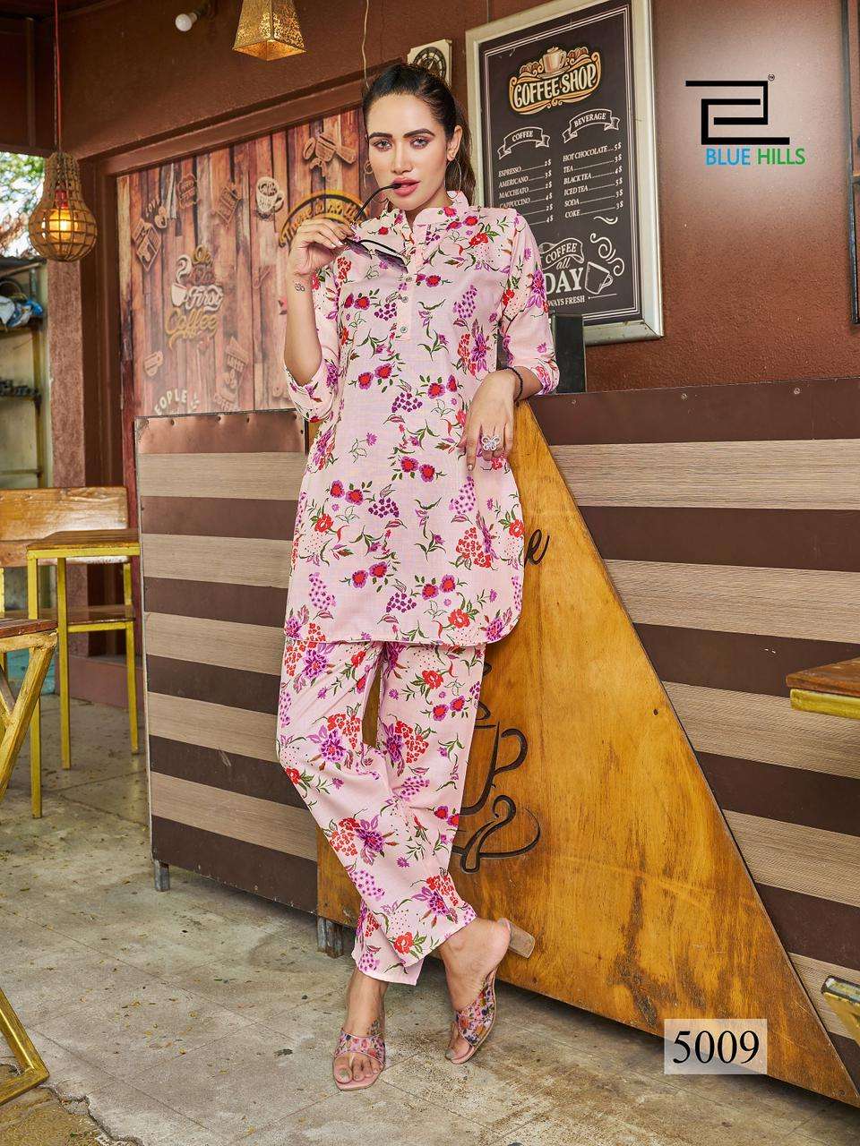 BLUE HILLS CO-ORD SET Kurti Wholesale catalog