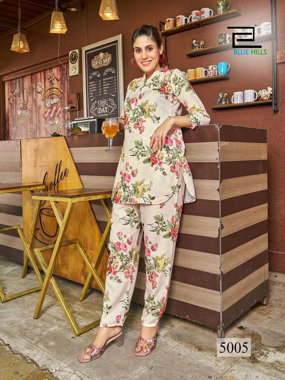 BLUE HILLS CO-ORD SET Kurti Wholesale catalog
