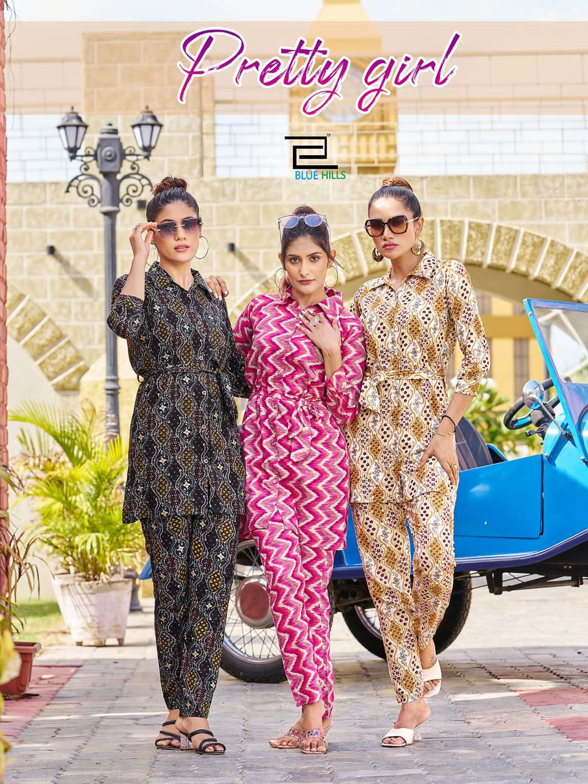 BLUE HILLS Rayon 14 kg CO-ORD SET Kurti Wholesale catalog