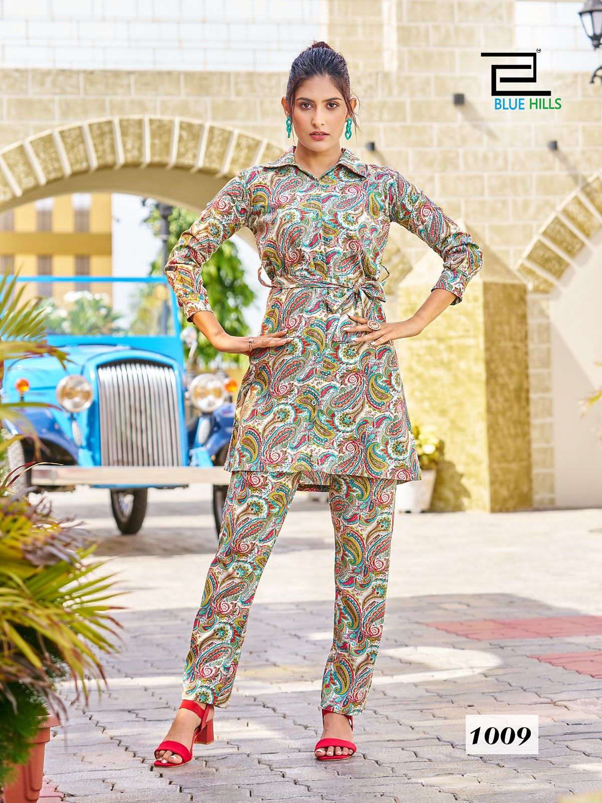 BLUE HILLS Rayon 14 kg CO-ORD SET Kurti Wholesale catalog