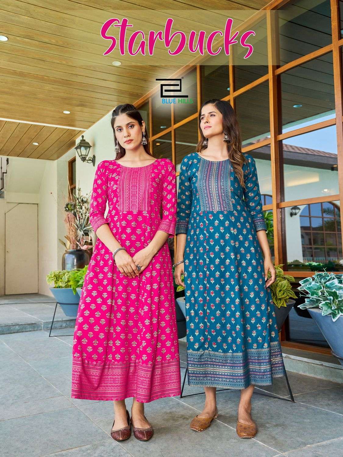 BLUE HILLS Starbucks  Kurti Wholesale catalog