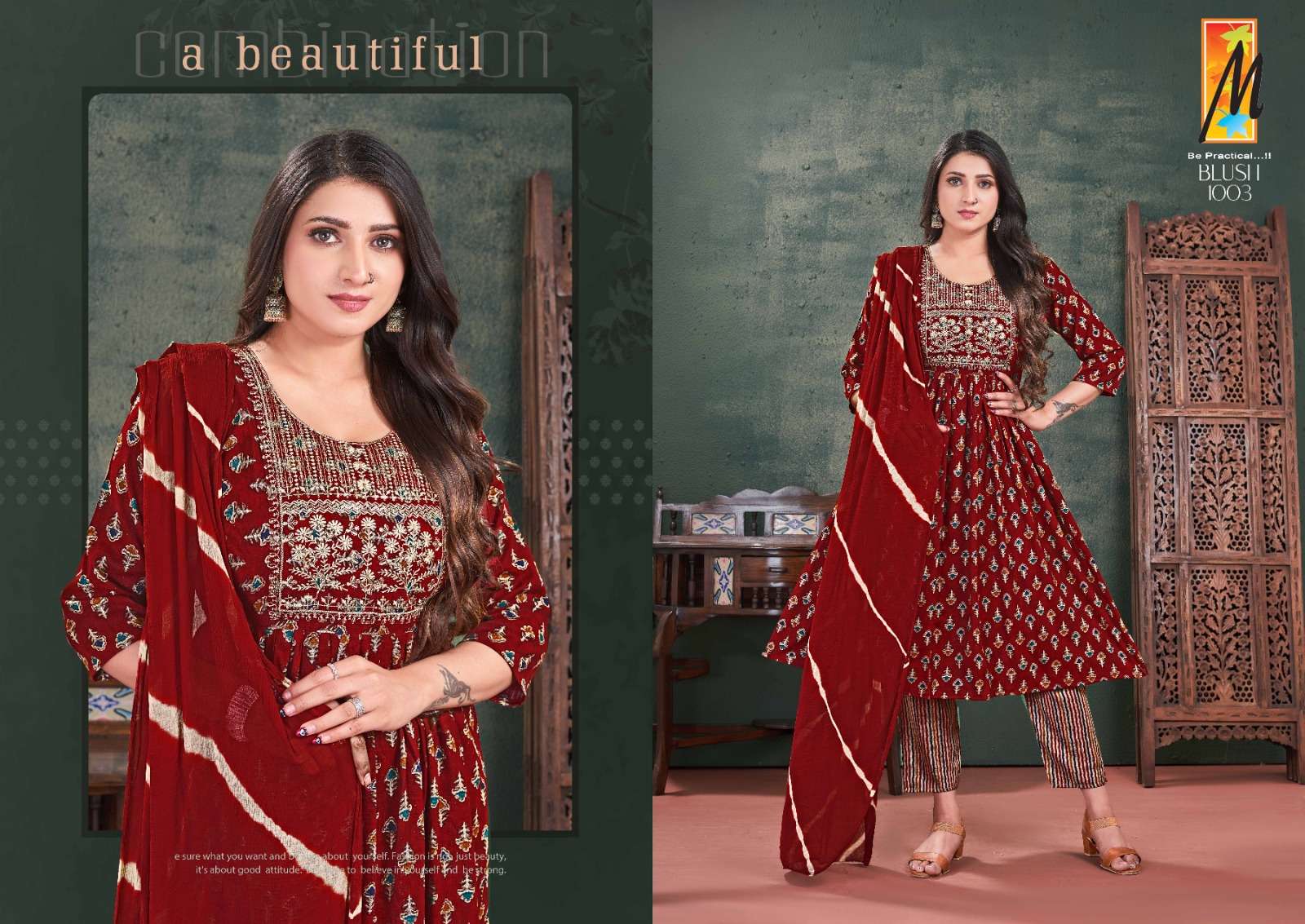 Blush Nyra cut Kurti Wholesale catalog
