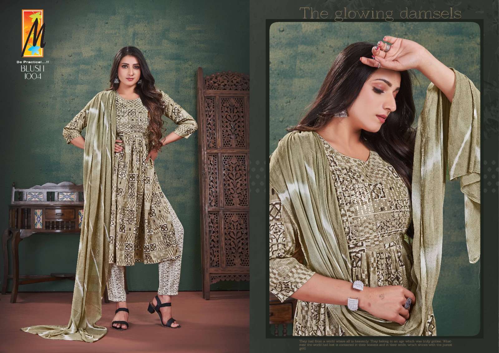Blush Nyra cut Kurti Wholesale catalog