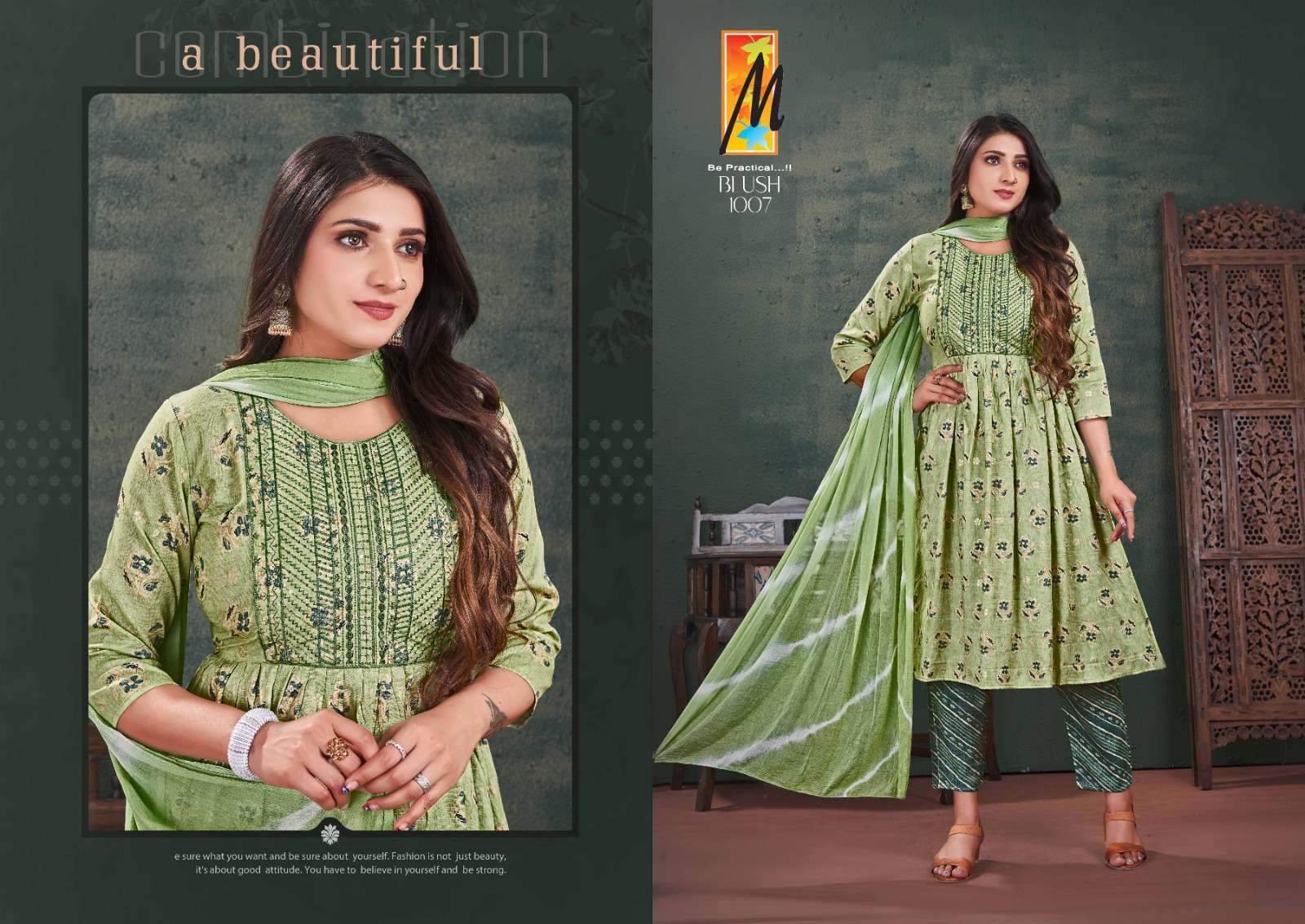 Blush Nyra cut Kurti Wholesale catalog