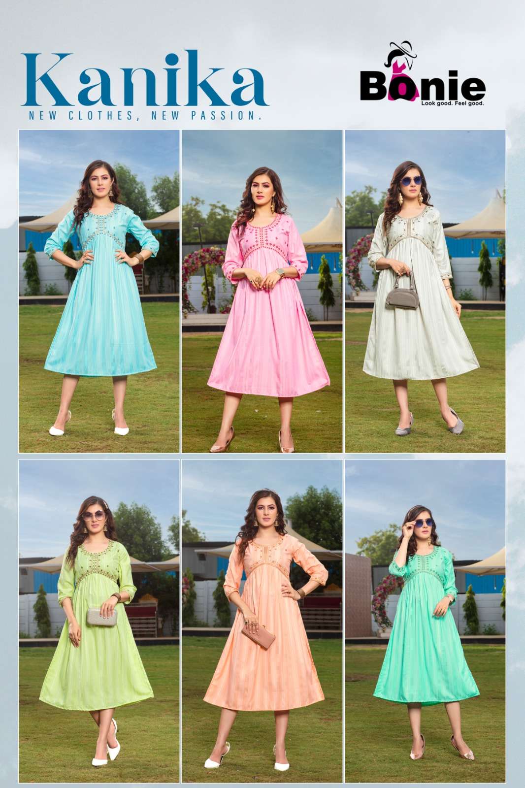BONIE KANIKA  ALIA CUT KURTIES Wholesale catalog