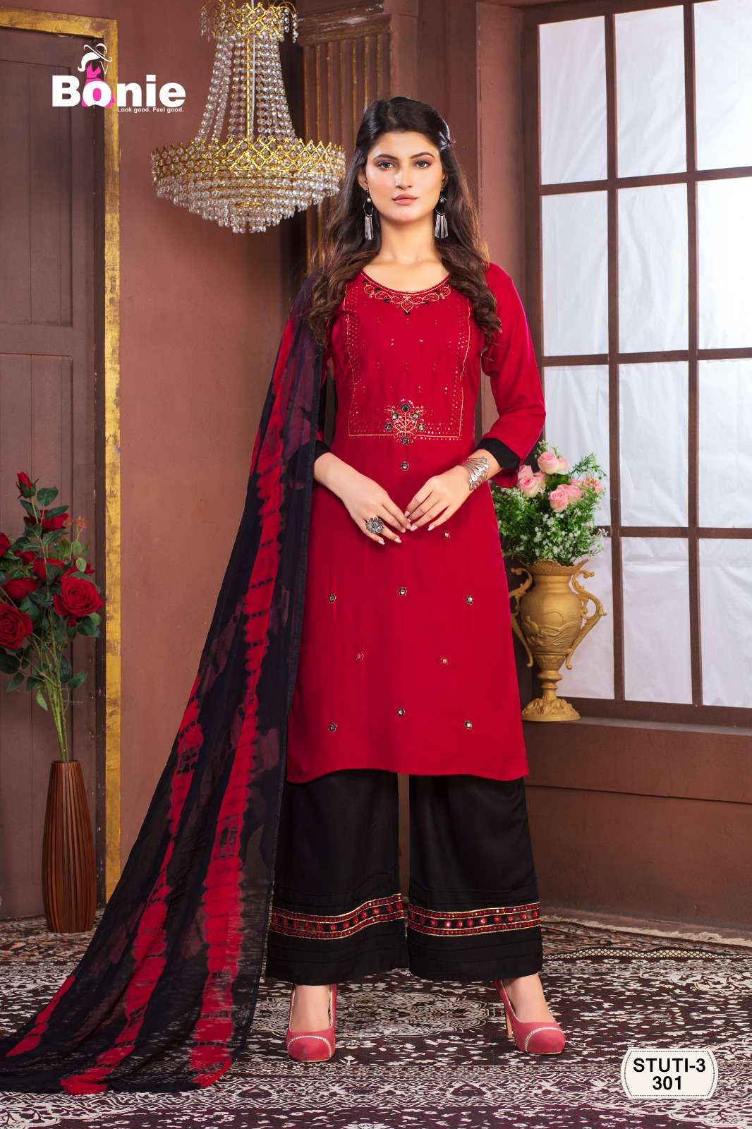 BONIE STUTI- 3 Kurti Wholesale catalog