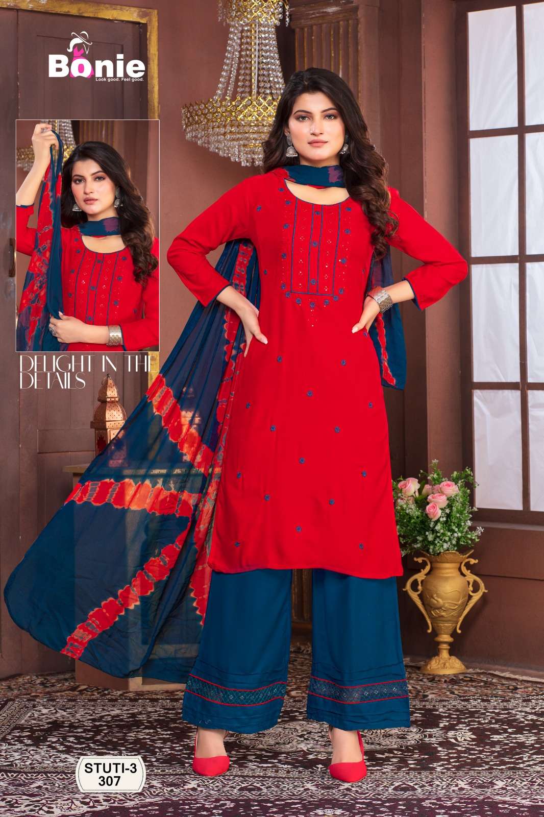 BONIE STUTI- 3 Kurti Wholesale catalog