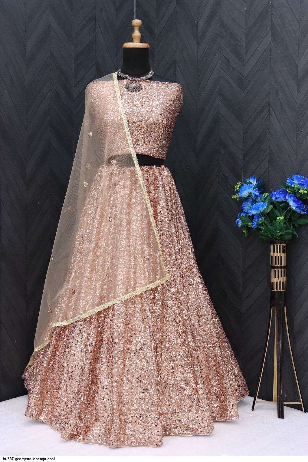 BT 337 GEORGETTE LEHENGA CHOLI Wholesale catalog