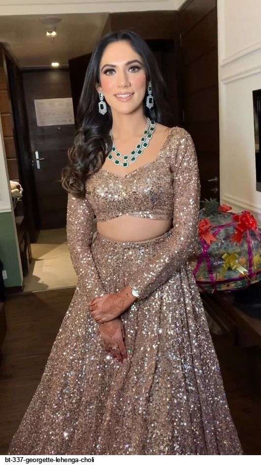 BT 337 GEORGETTE LEHENGA CHOLI Wholesale catalog