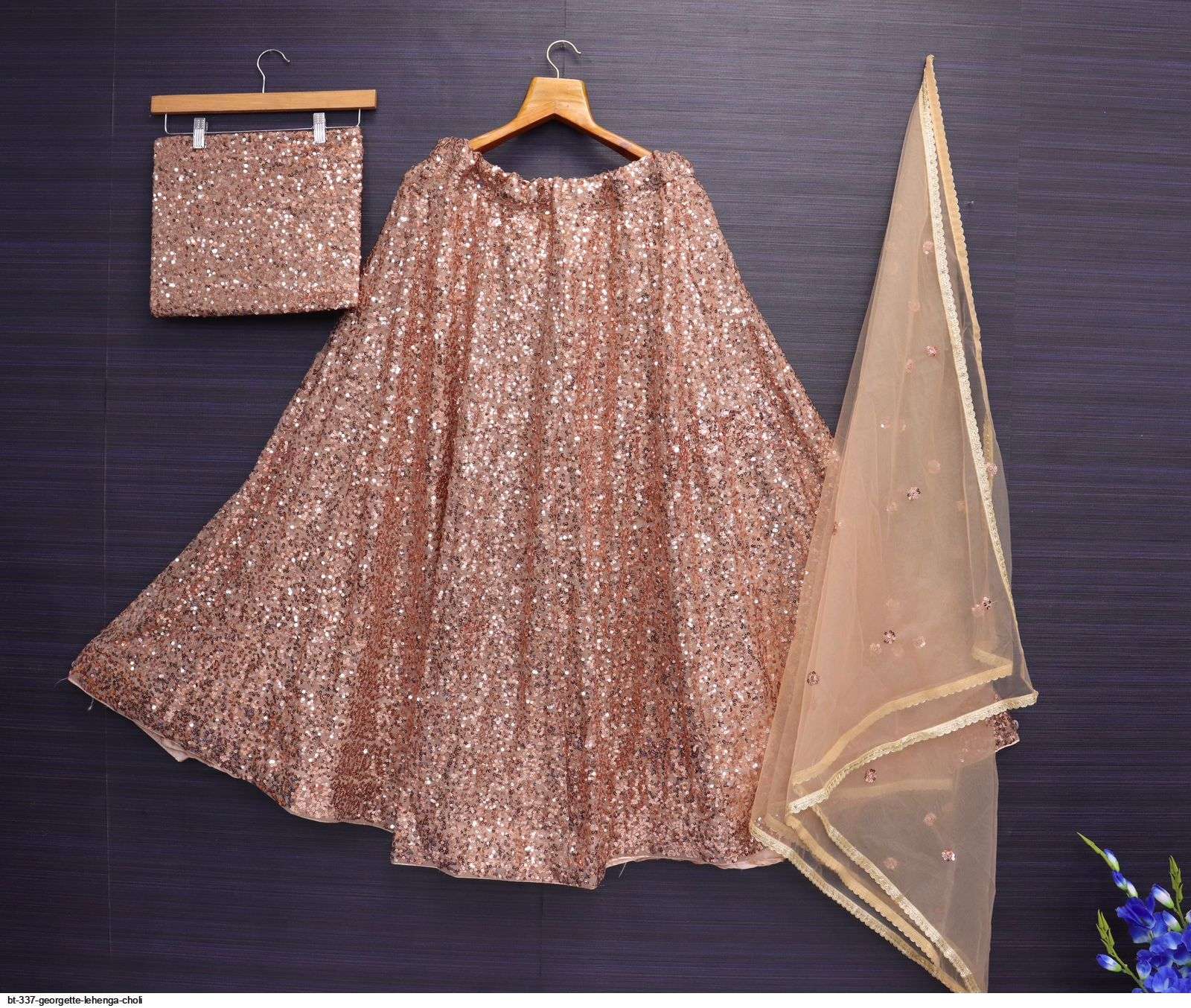 BT 337 GEORGETTE LEHENGA CHOLI Wholesale catalog