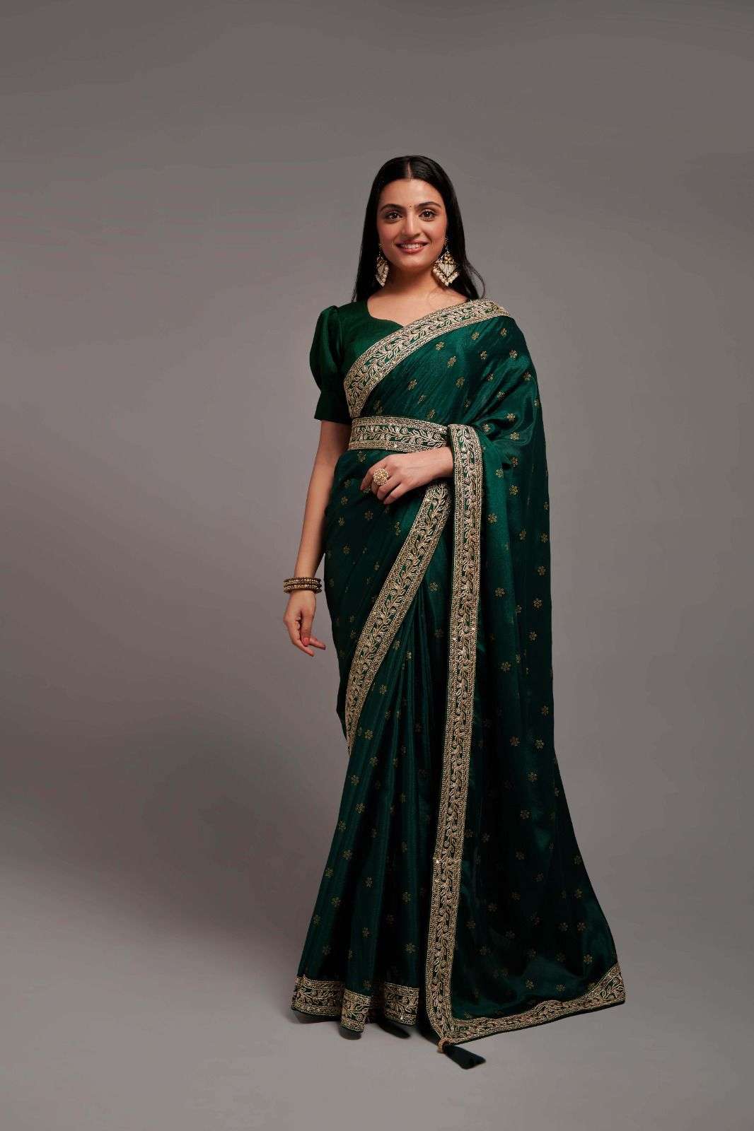 Bt 4005 Beautiful Chinon Designer Saree Wholesale catalog