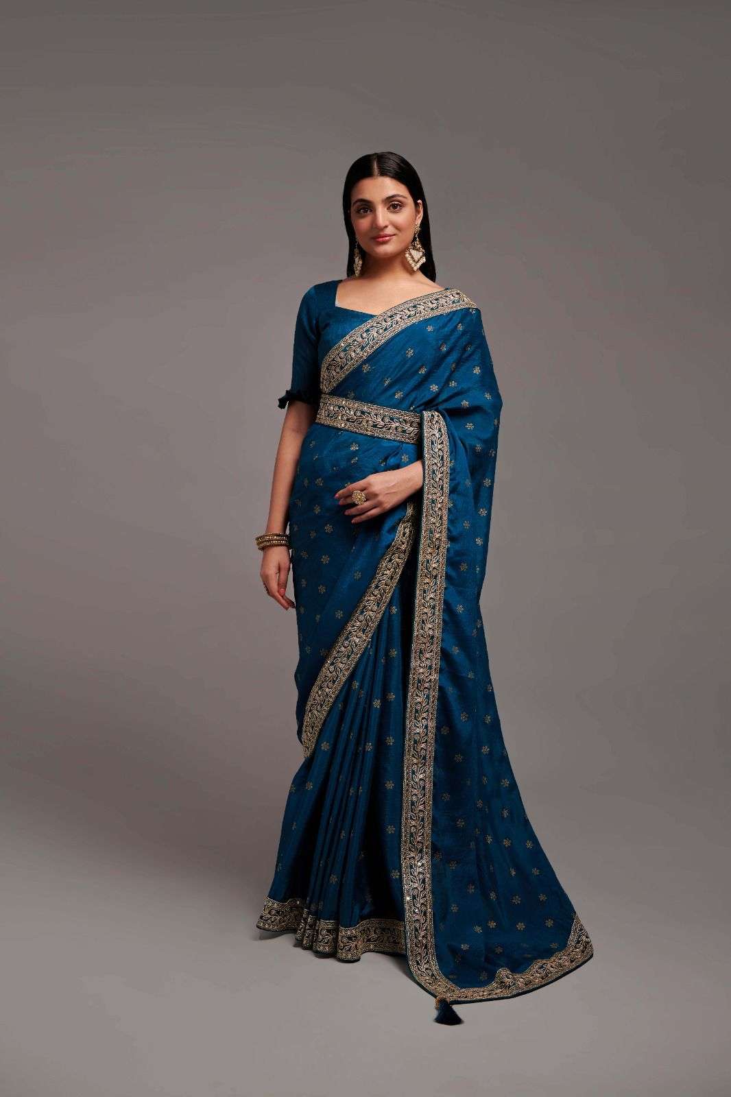 Bt 4005 Beautiful Chinon Designer Saree Wholesale catalog
