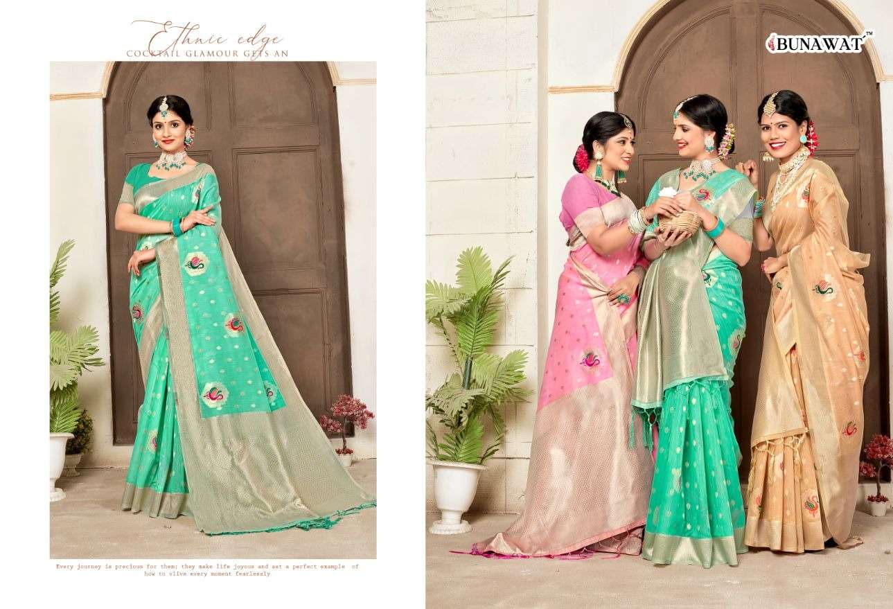 BUNAWAT RAJ GHARANA Cotton Saree Wholesale catalog