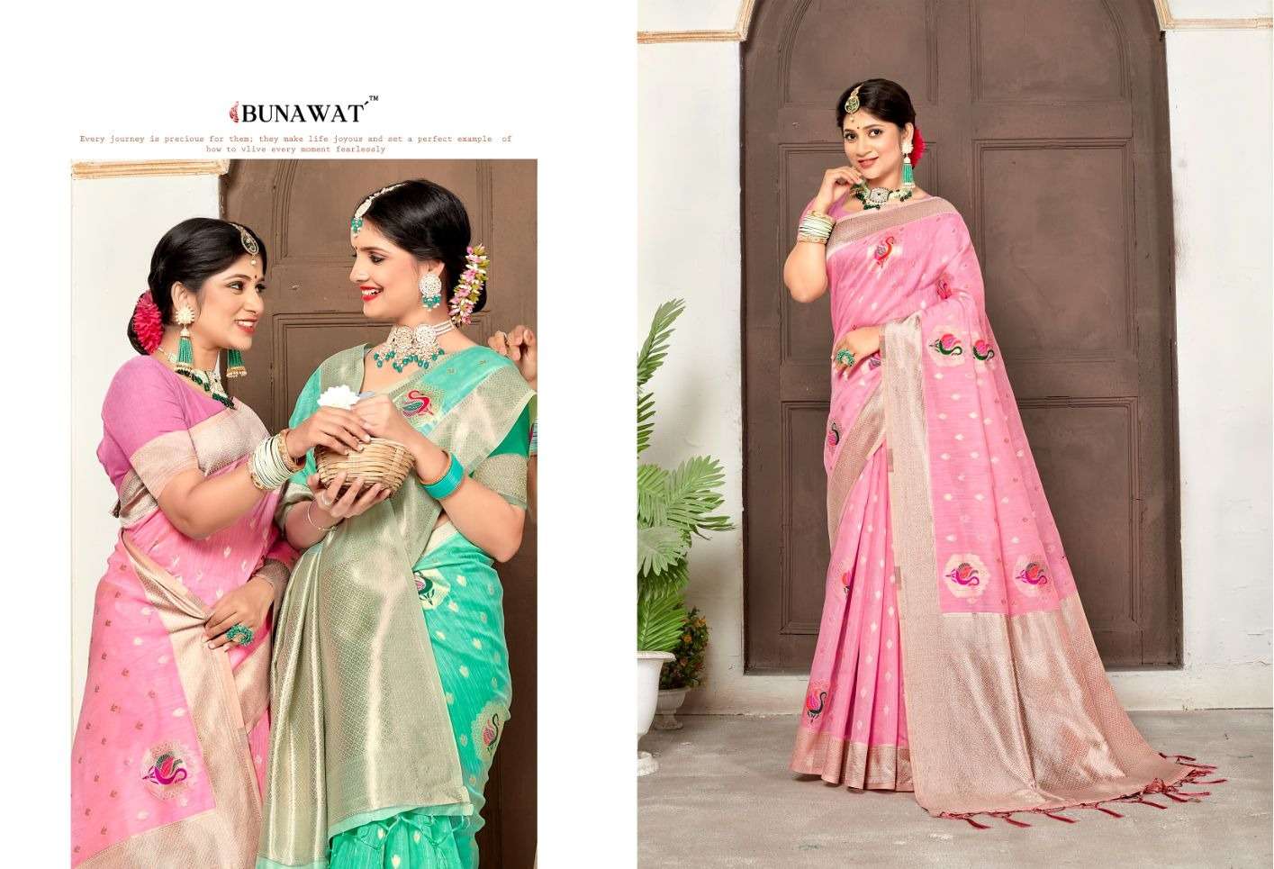 BUNAWAT RAJ GHARANA Cotton Saree Wholesale catalog
