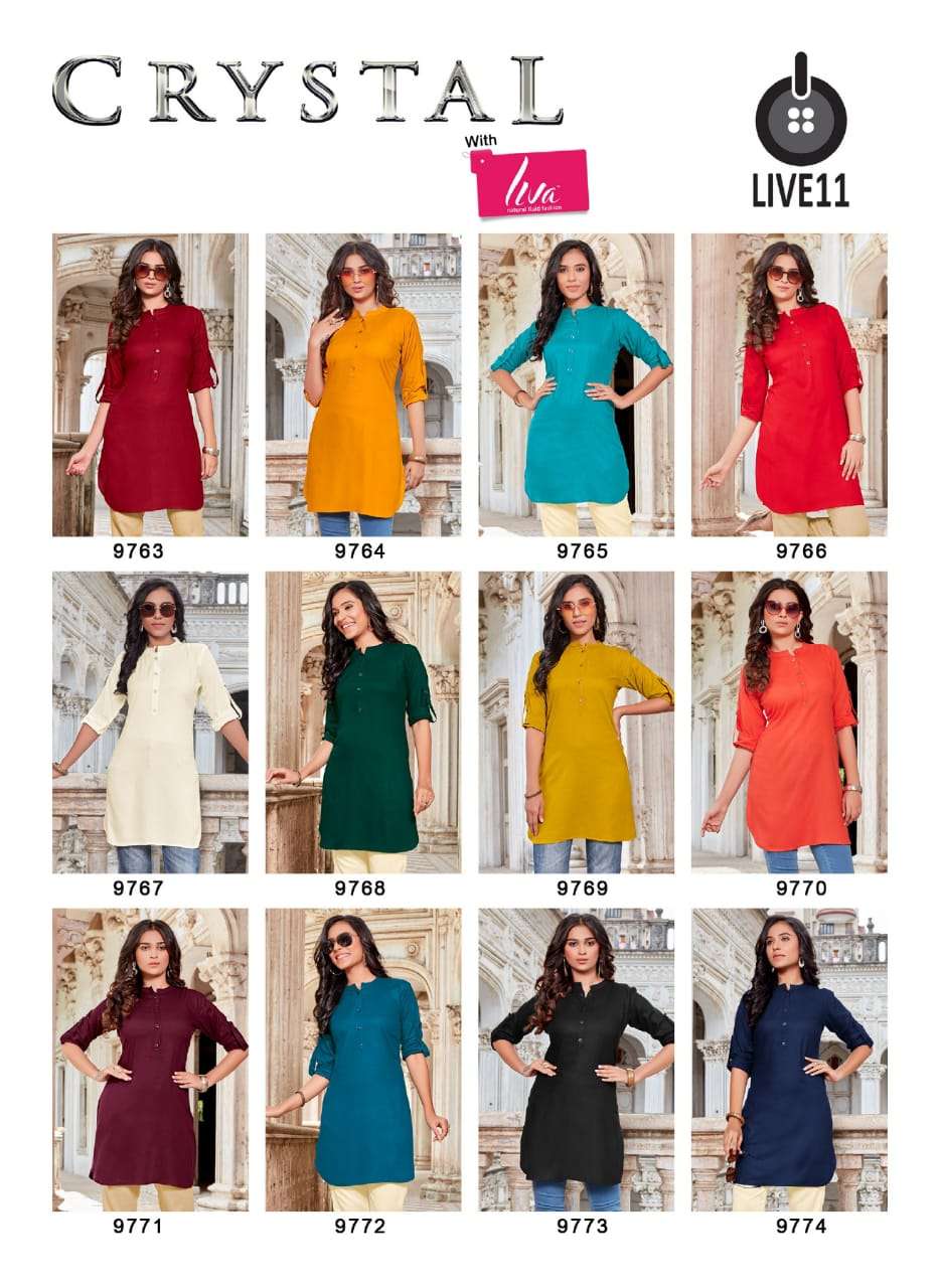 Crystal  Live11 Valas Kurti Wholesale catalog