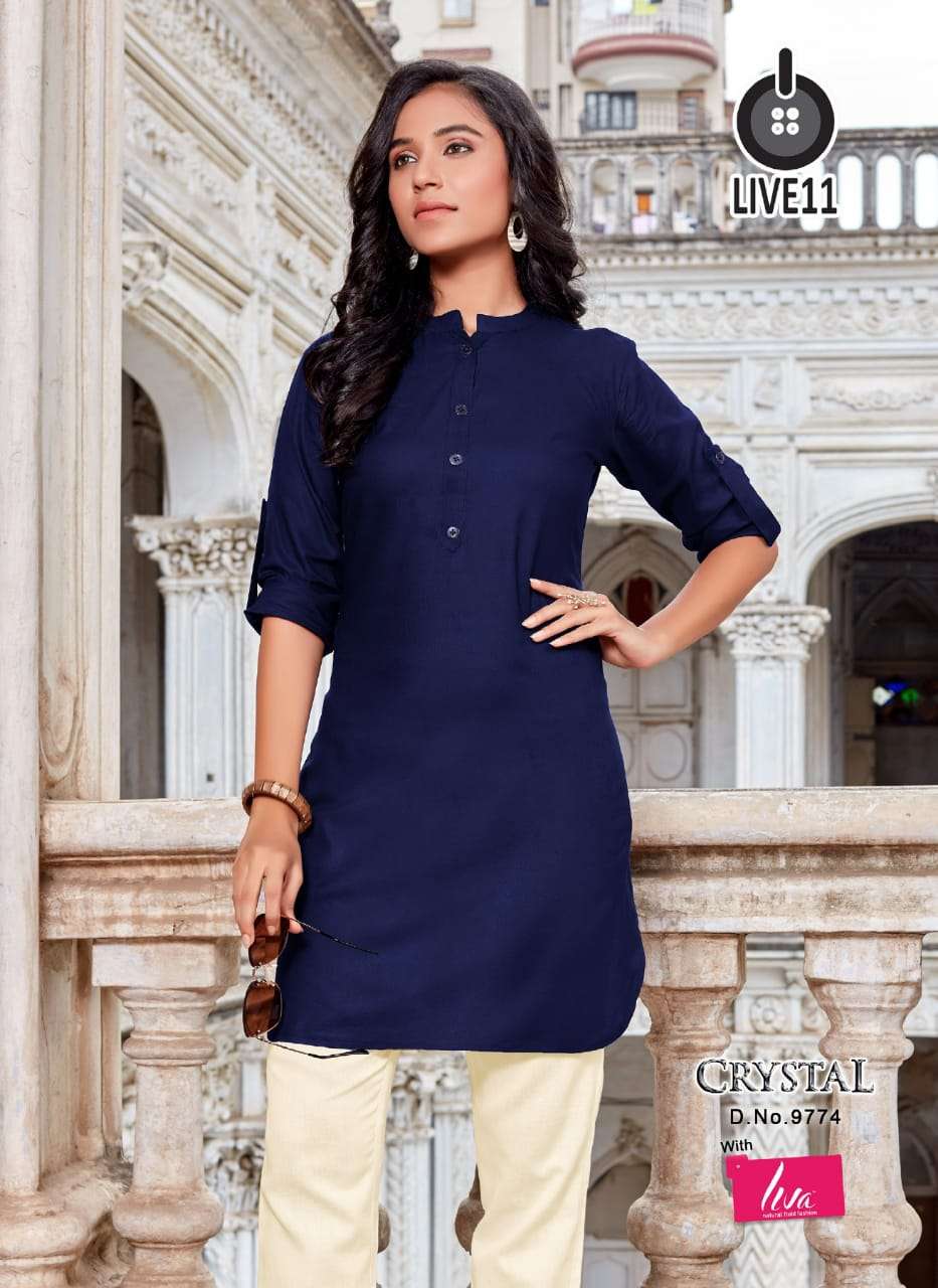 Crystal  Live11 Valas Kurti Wholesale catalog