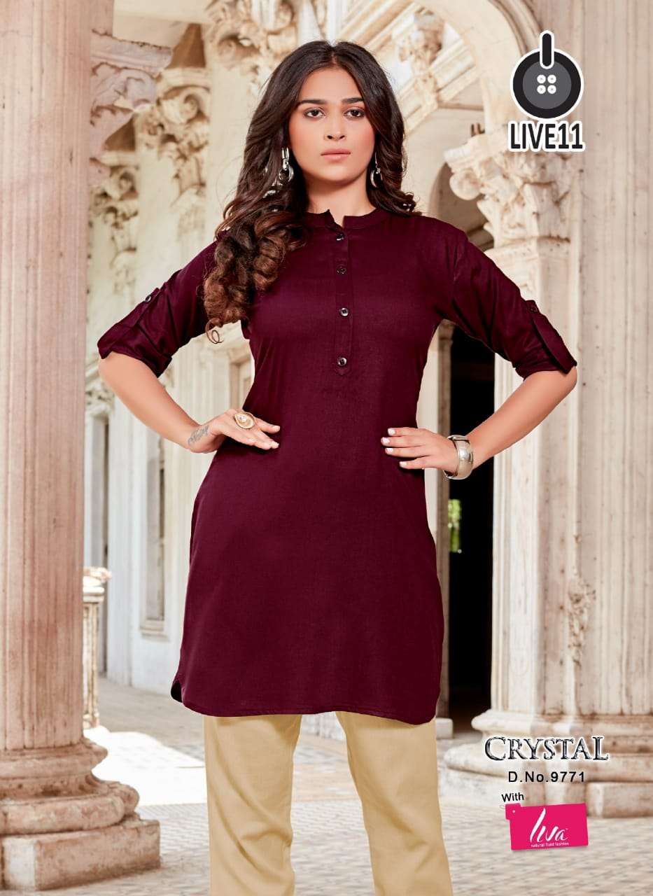 Crystal  Live11 Valas Kurti Wholesale catalog
