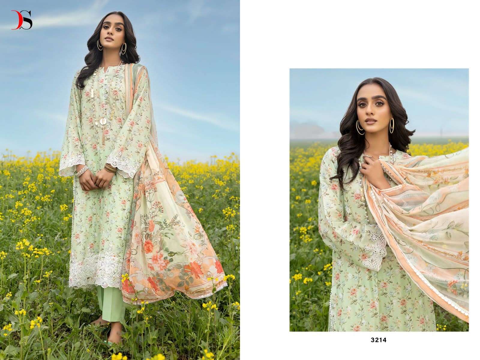 Deepsy Image Chikankari 23 Vol 2 Cotton Dupatta Pakistani Suit Wholesale catalog