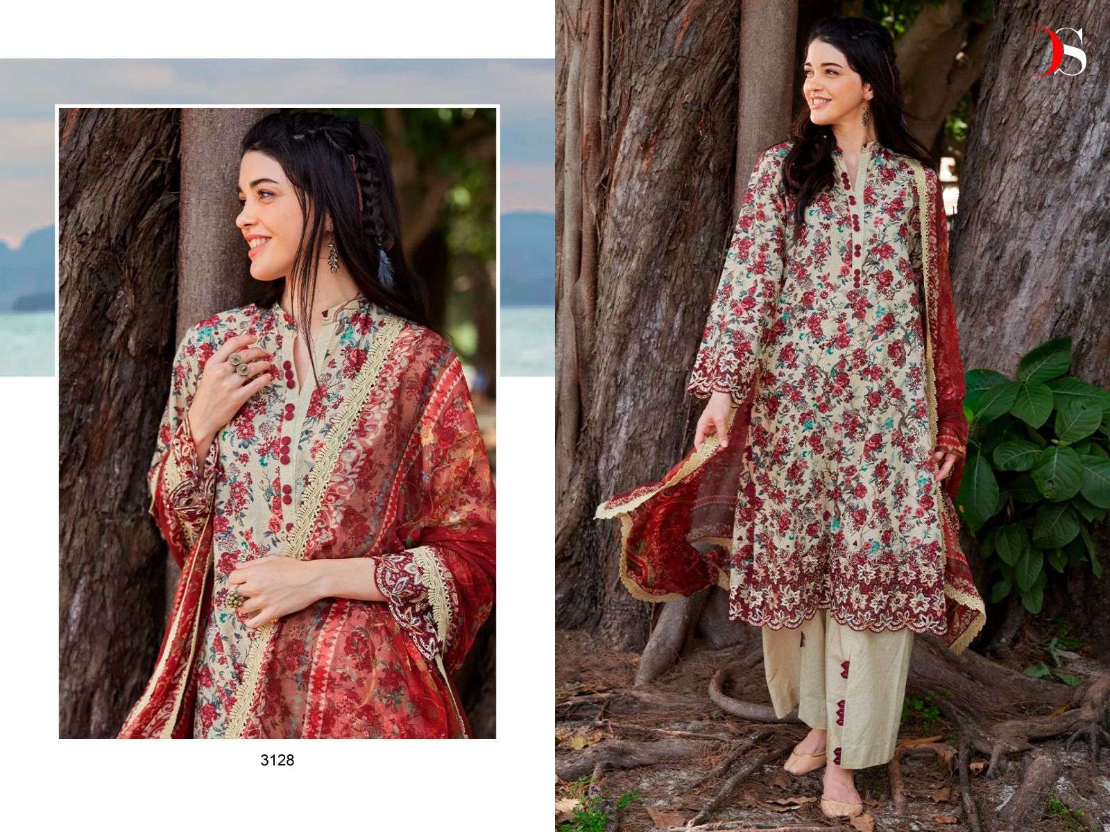 Deepsy Image Chikankari 3125 Chiffon Dupatta Pakistani Suit Wholesale catalog