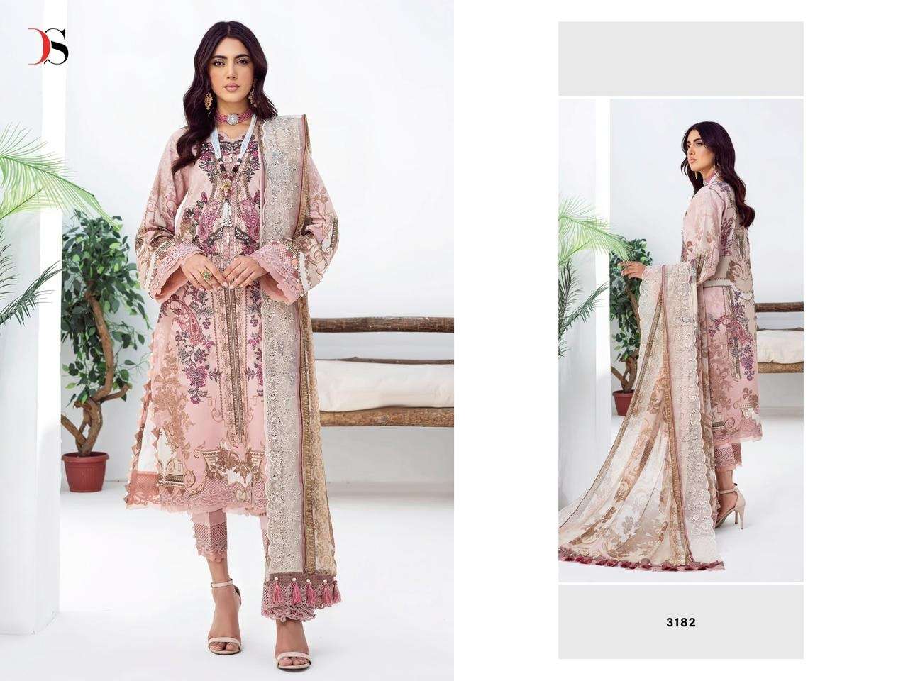 Deepsy Jade Needle Wonder 2023 Vol 2 Chiffon Dupatta Pakistani Suits Wholesale catalog