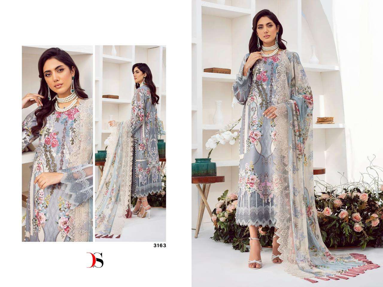 Deepsy Jade Needle Wonder Remix Chiffon Dupatta Pakistani Suits Wholesale catalog