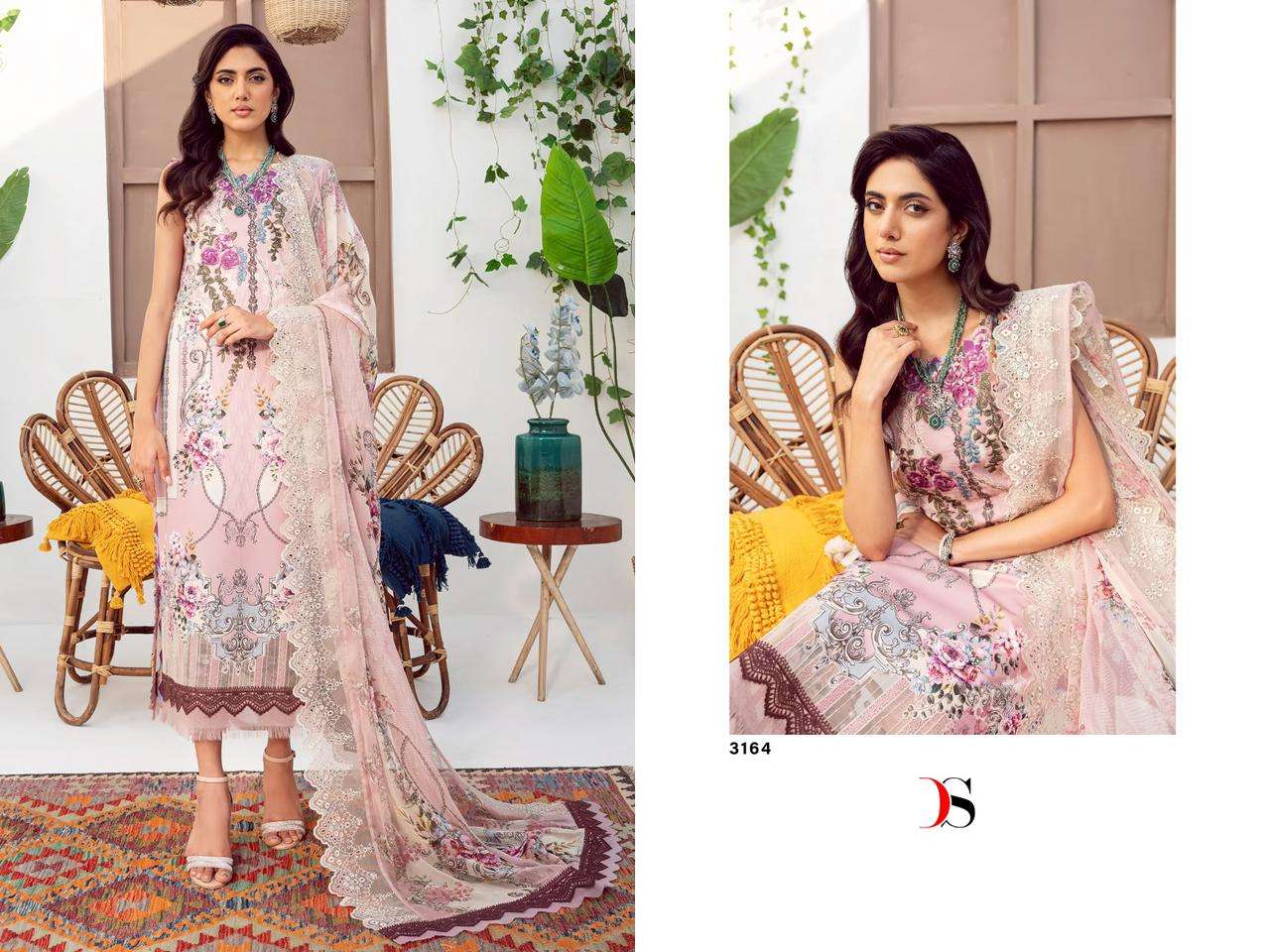 Deepsy Jade Needle Wonder Remix Cotton Dupatta Pakistani Suits Wholesale catalog
