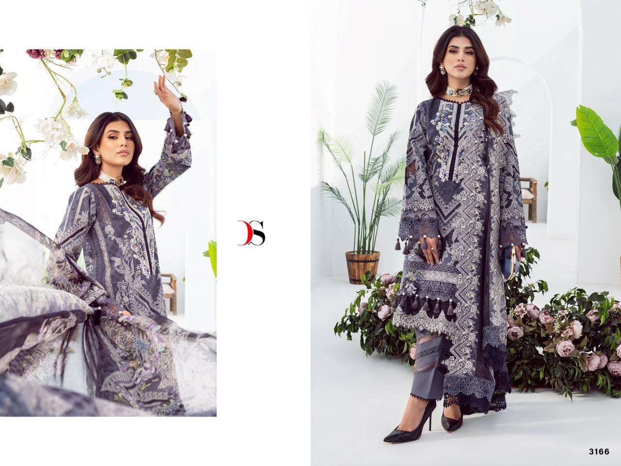 Deepsy Jade Needle Wonder Remix Cotton Dupatta Pakistani Suits Wholesale catalog