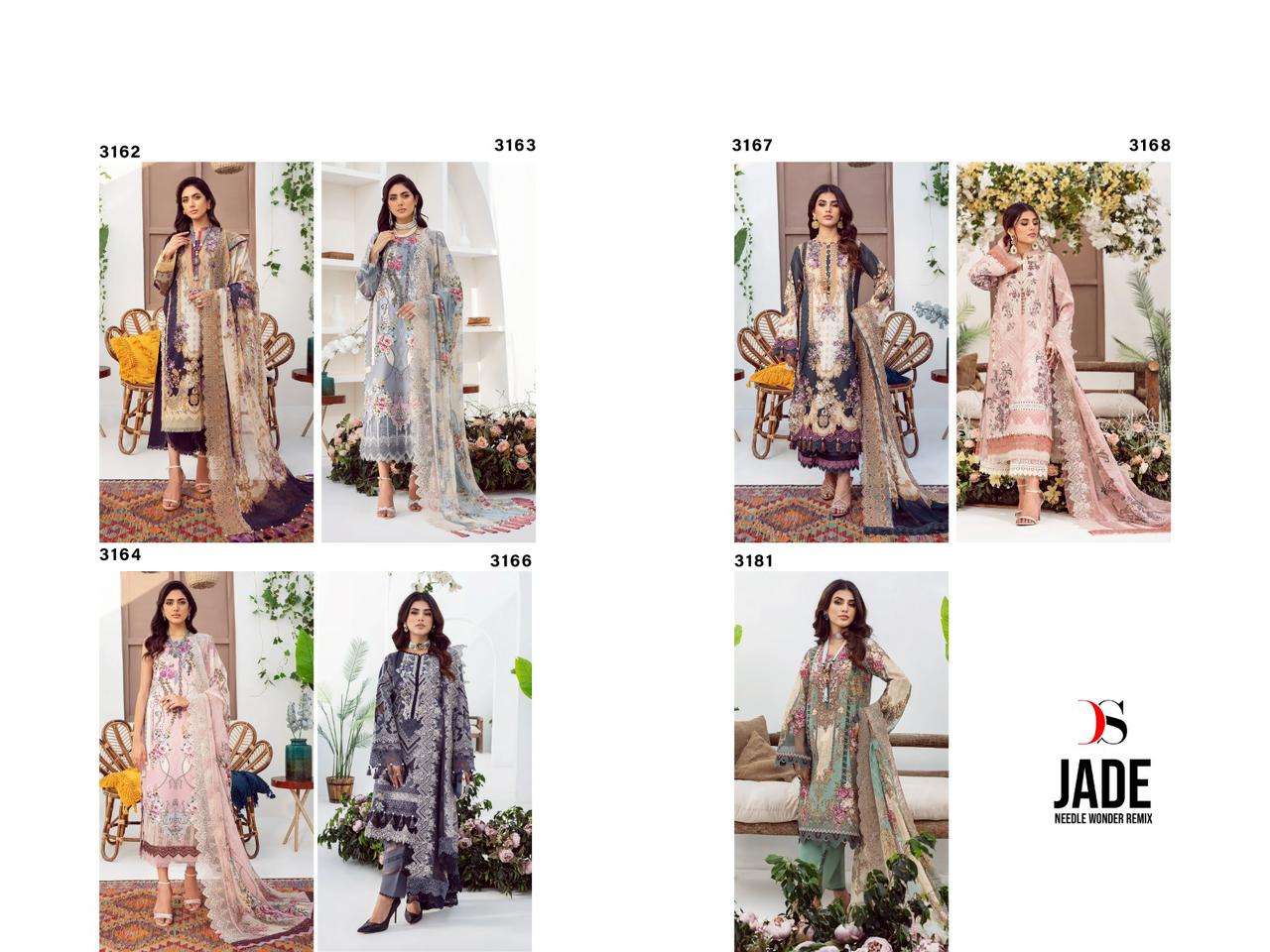 Deepsy Jade Needle Wonder Remix Cotton Dupatta Pakistani Suits Wholesale catalog